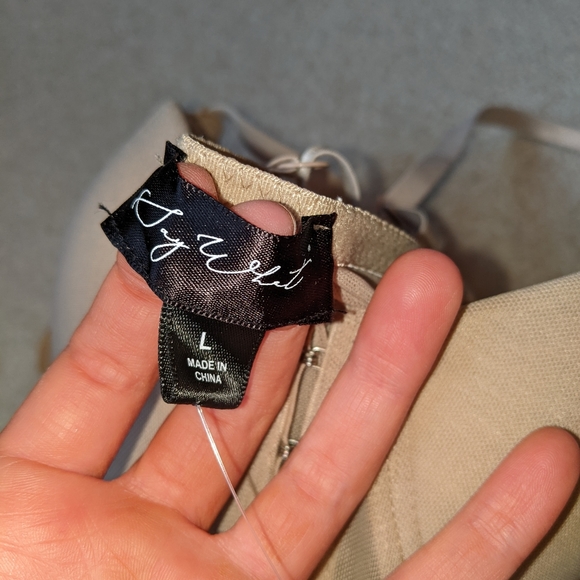 Nwts say what corset tan/beige/nude crop top - Picture 8 of 10